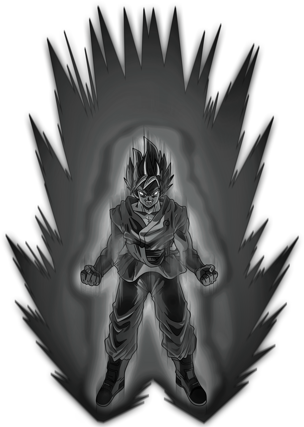 Natural Aura - Kaioken X20 Super Saiyan Blue Goku Deviantart (1024x1439), Png Download
