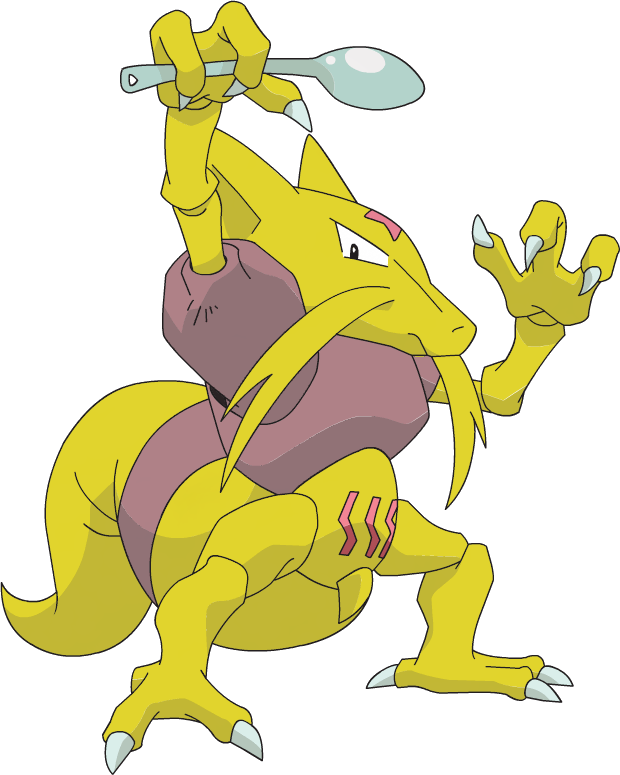 064 Kadabra Ag Shiny - Kadabra Pokemon Png (620x775), Png Download