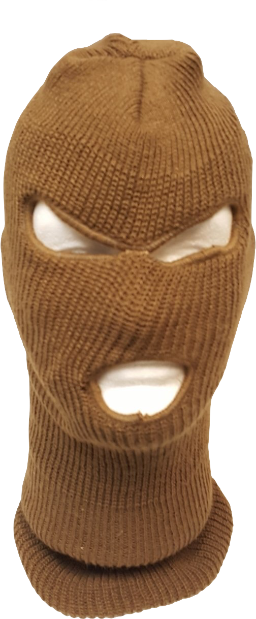 Acrylic Ski Mask Coyote Tan - Hat (641x1280), Png Download