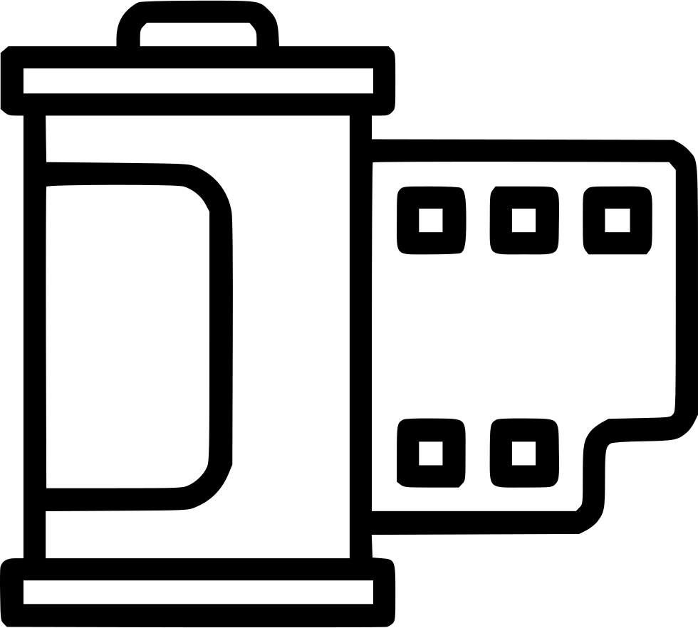 Photo Camera Film Svg Png Icon Free - Icon Png Film Roll (980x882), Png Download