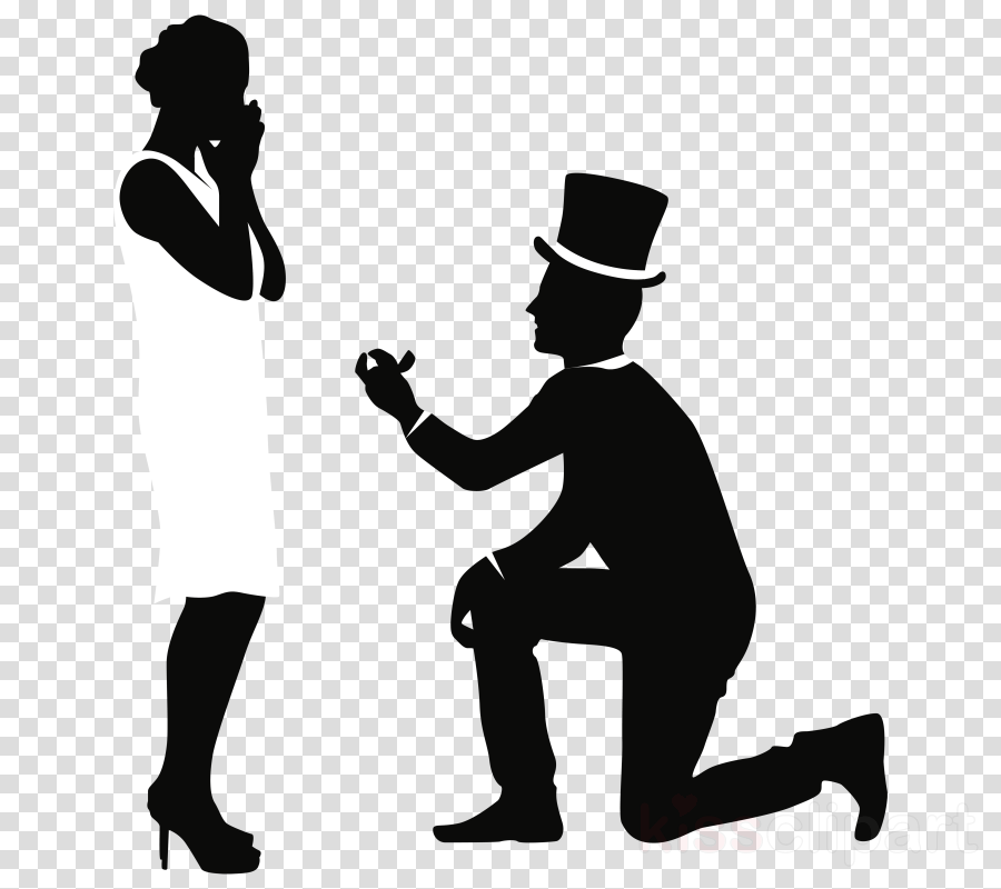 Download Full Color Wedding Decor Full Color Decal, - Girl Propose A Boy (900x800), Png Download