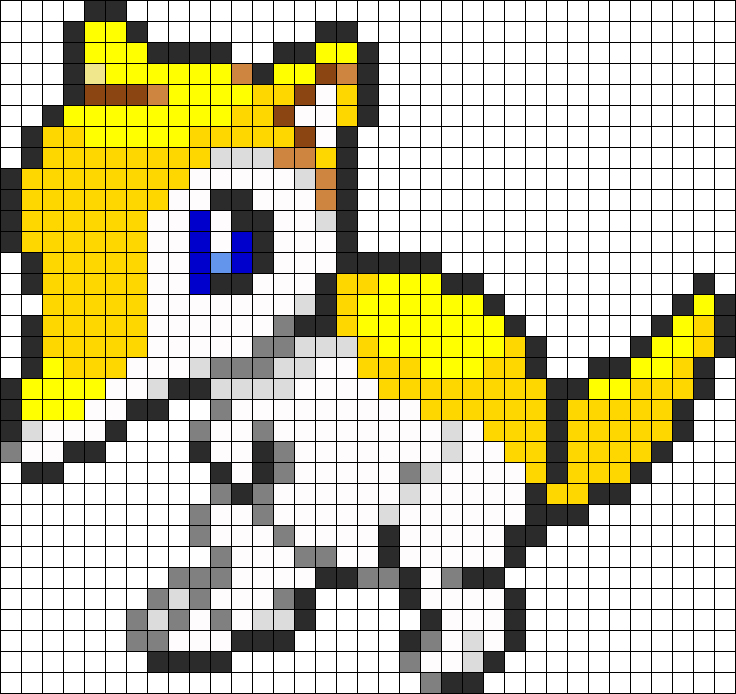 Sandshrew - Perler Beads Sandshrew Pattern (736x694), Png Download