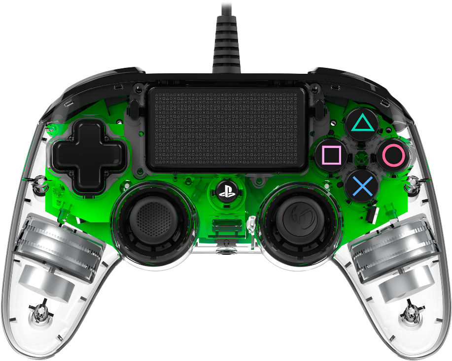 Compact Green Light V=1542933215 - Nacon Wired Controller Ps4 (1080x1080), Png Download