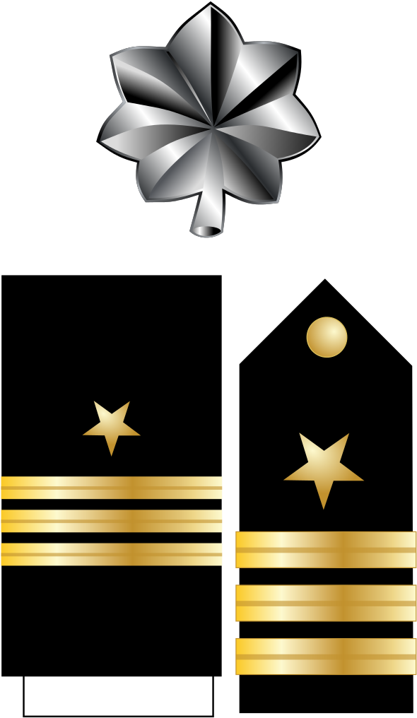 Download Us Army Lieutenant Colonel Shot Glass Clipart - Us Navy Lieutenant Commander Insignia (597x1023), Png Download
