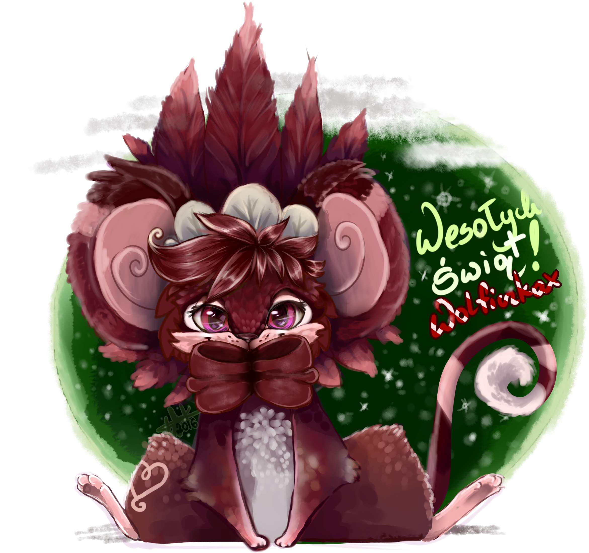 Secret Santa - Cartoon (2768x2483), Png Download