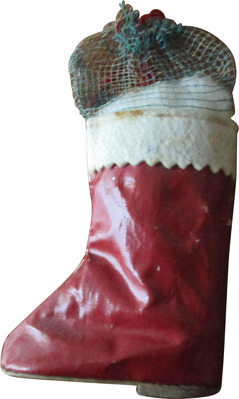 Santa Boot Candy Container 5 Quot From Theorphanage - Virginia (1382x1382), Png Download