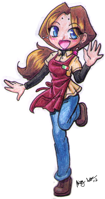 Secret Santa - Cartoon (600x952), Png Download