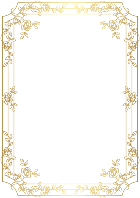 Free Png Deco Border Frame Png Png Images Transparent - Border Design Transparent Background (480x678), Png Download