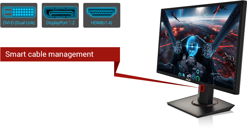 Asus Mg24uq 23.6" 4k Ultra Hd Ips Black Computer Monitor (844x443), Png Download
