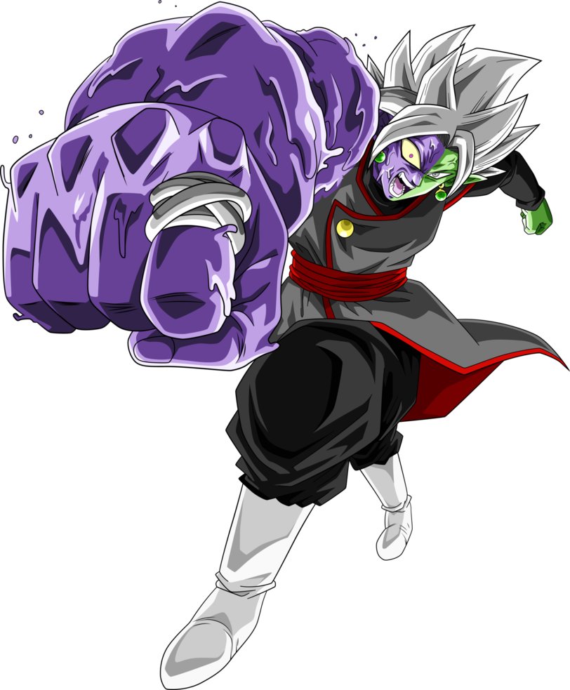 Merged Zamasu Disfigured By Rayzorblade189-daubpoo - Imagenes De Zamasu Deforme (812x983), Png Download