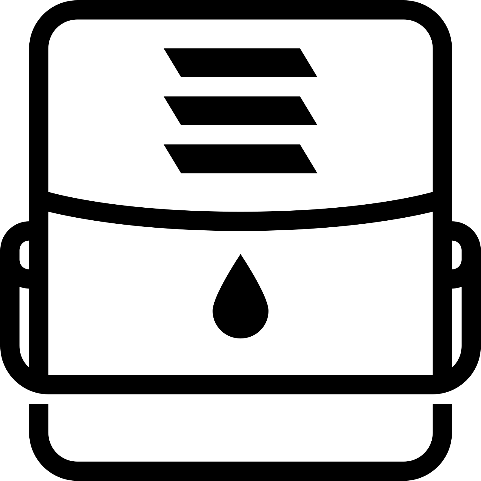 This Looks Like A Square With A Drop Of Blood In The - Icon (1600x1600), Png Download