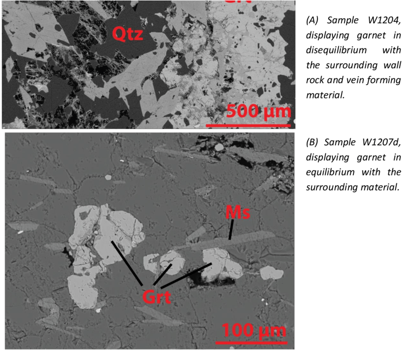 Backscatter Images Of Representative Garnets In A Large - Poster (850x741), Png Download