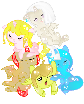 Squishypony, Cuddle Puddle, Cuddling, Fi, Foal, Ghirahim, - Illustration (800x600), Png Download