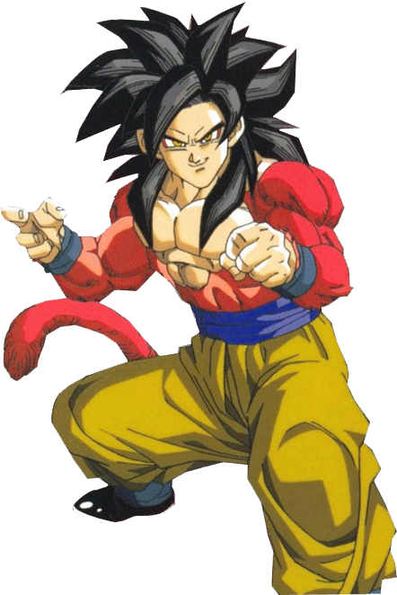 And This Is Super Saiyan 4 - Comment Dessiner Goku En Super Saiyan (495x665), Png Download