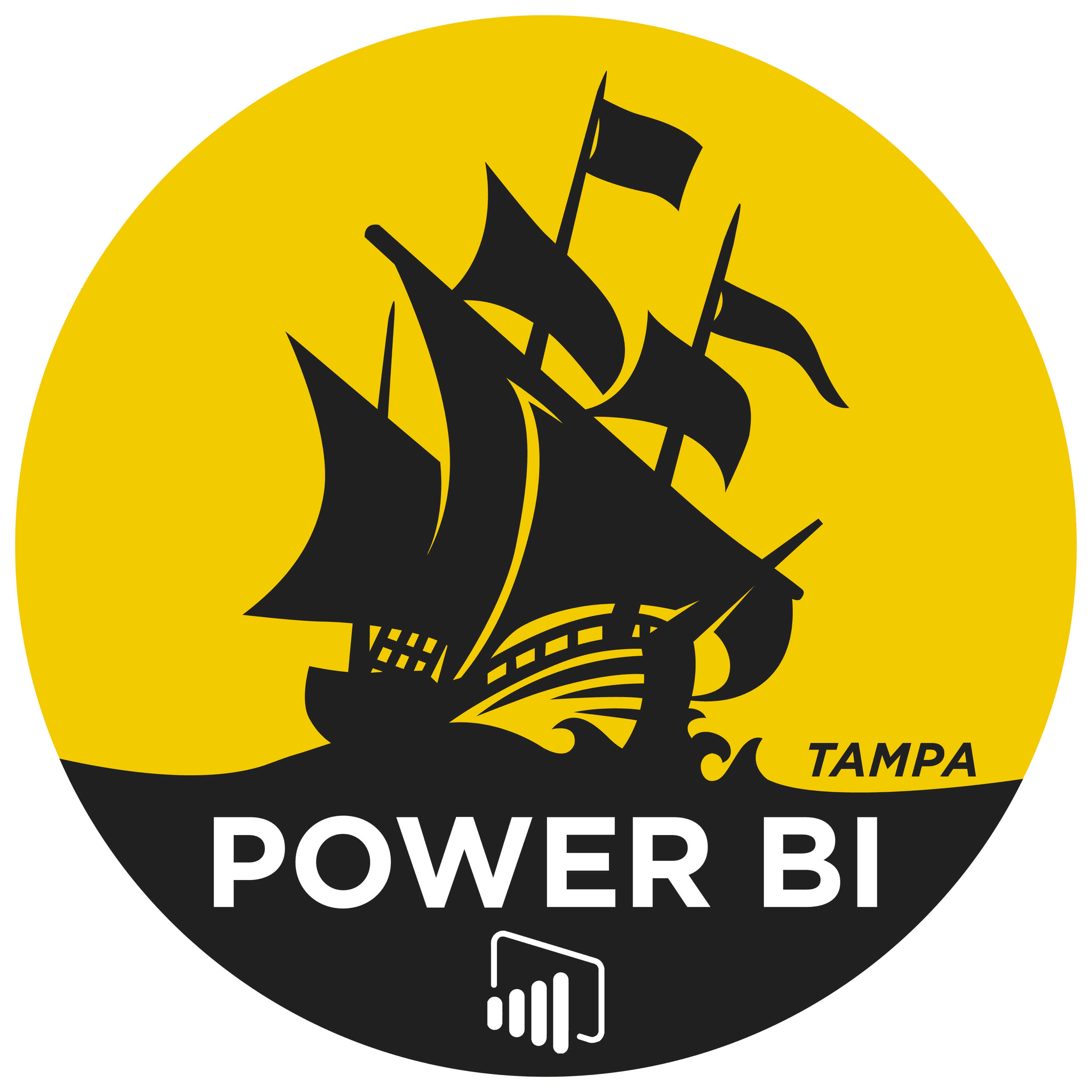 Tampa Power Bi User Group - Power Bi (3000x3000), Png Download
