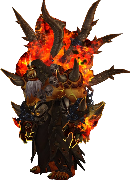 Gul'dan Fire - Mythology (588x764), Png Download