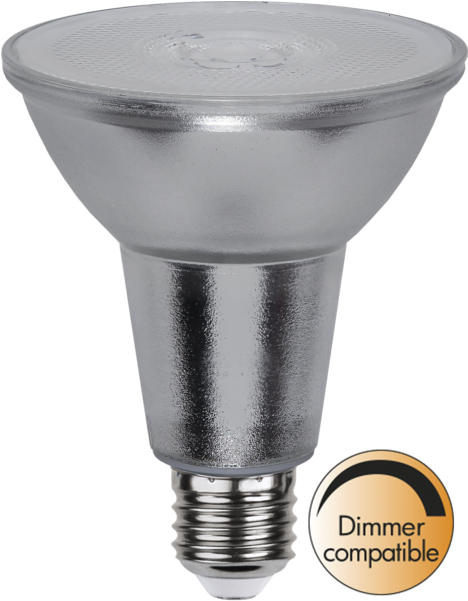 Led Lamp E27 Par30 Spotlight - Star Trading Led-lampa Med Ljussensor 11w (600x600), Png Download