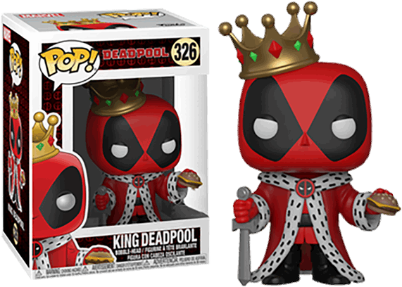 1 Of - Funko Pop King Deadpool (600x600), Png Download