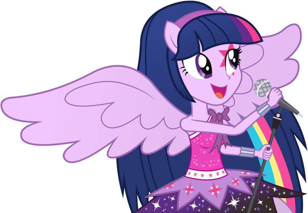 Twilight Sparkle Fondo De Pantalla Entitled Twilight - Twilight Sparkle Equestria Girl Singing (1024x692), Png Download