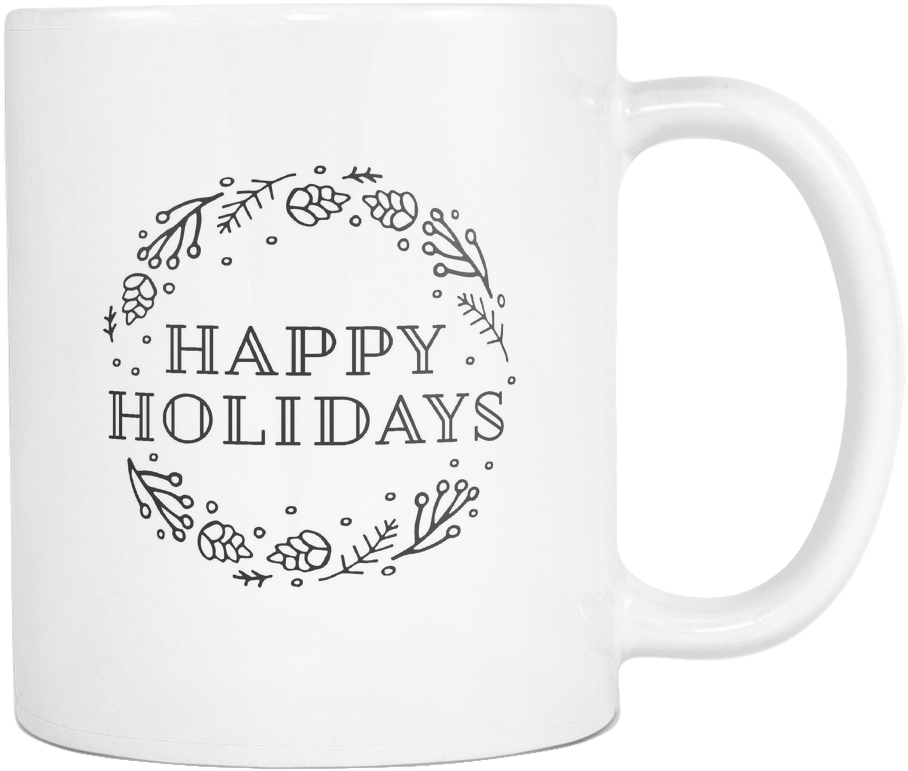 Happy Holidays 2 Mug - Beer Stein (1000x1000), Png Download