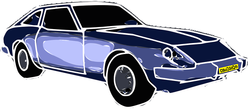 Blue Car Clip Art (960x480), Png Download