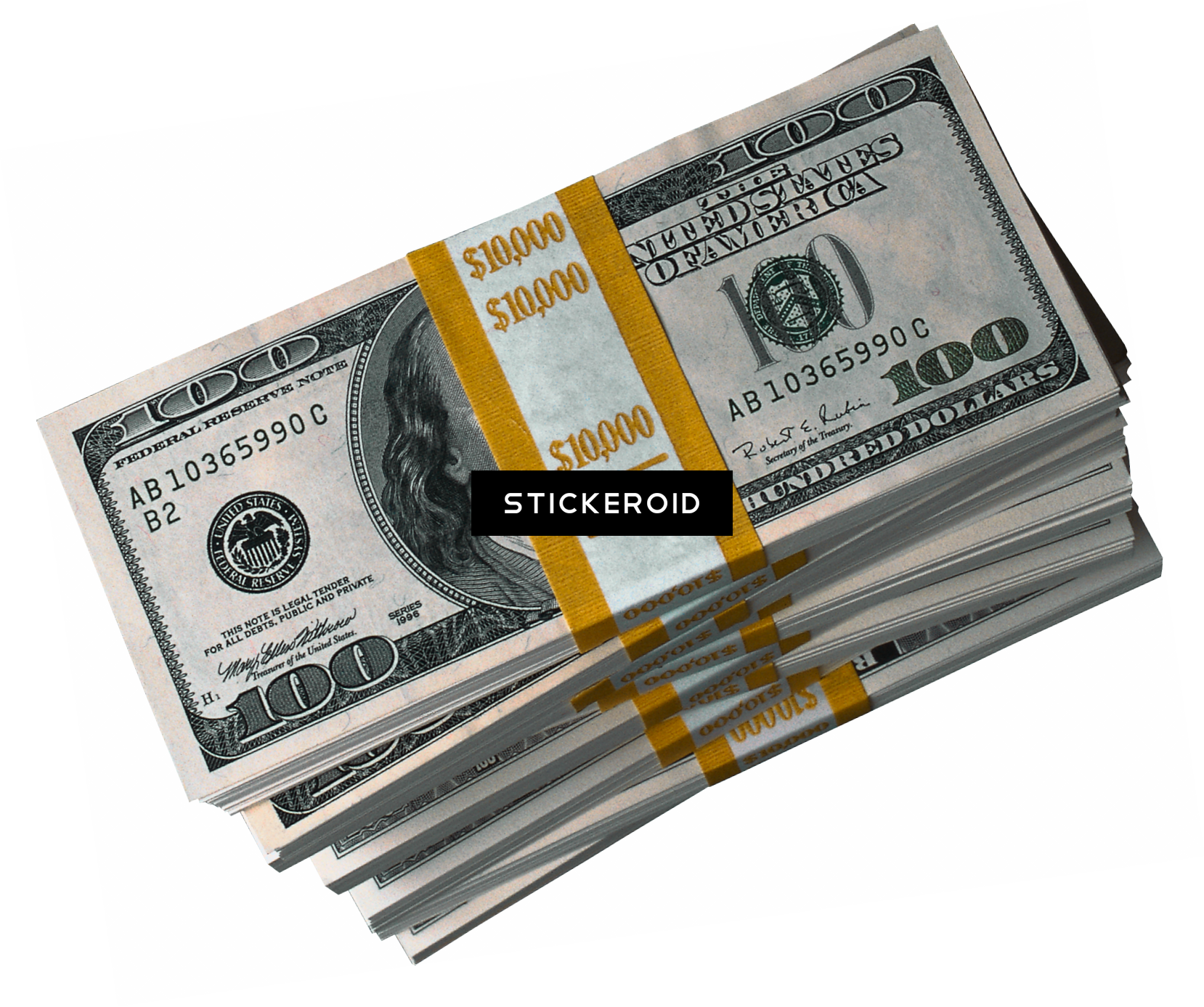 Money Dollars In Hand - 100 Dollar Bill (1658x1387), Png Download
