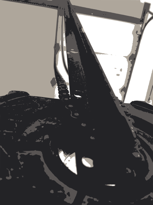Old Chain Resting On A Ladder - Ladder (533x711), Png Download