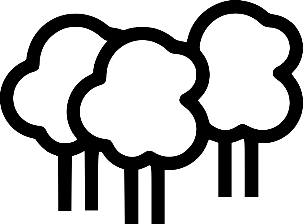 Png File Svg - Forest Icon Png White (980x724), Png Download