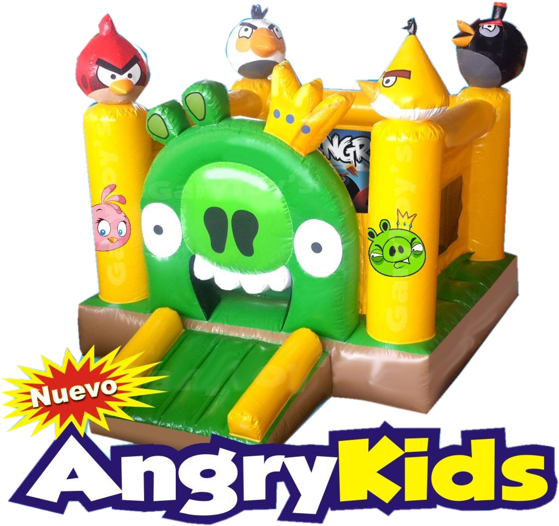 Renta De Brincolin Angry Birds - Brincolin Angry Birds (1159x1157), Png Download