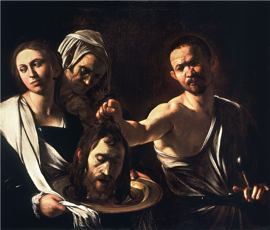 Beheadings As Honest Communication Devices - Caravaggio Head On Plate (939x1100), Png Download