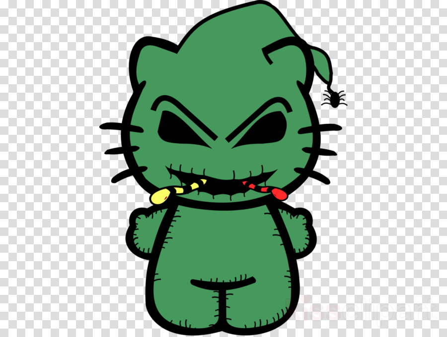 Download Fictional Character Clipart Hello Kitty Oogie - Oogie Boogie Hello Kitty (900x680), Png Download