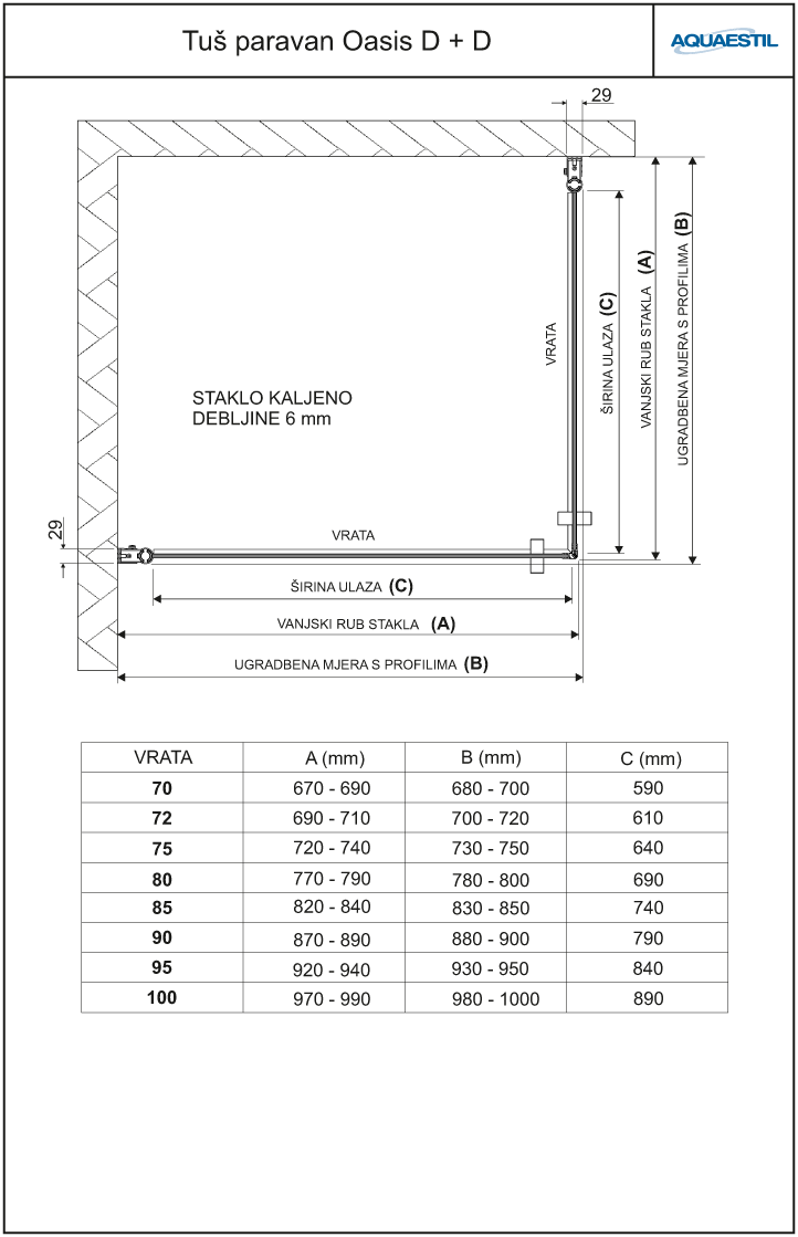 Technical Information - Shower Bases (722x1119), Png Download