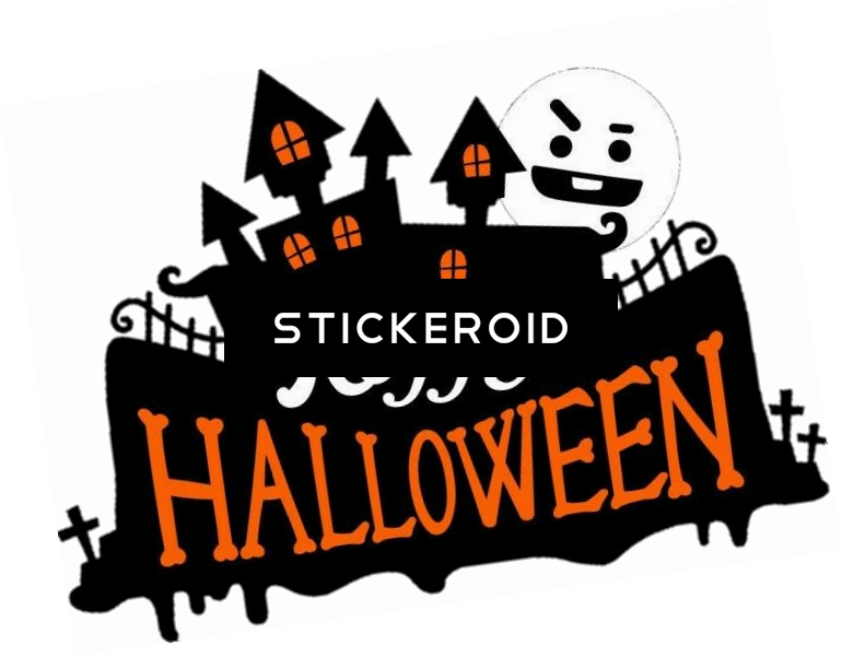 Happy Halloween - Halloween Sticker Png (770x601), Png Download