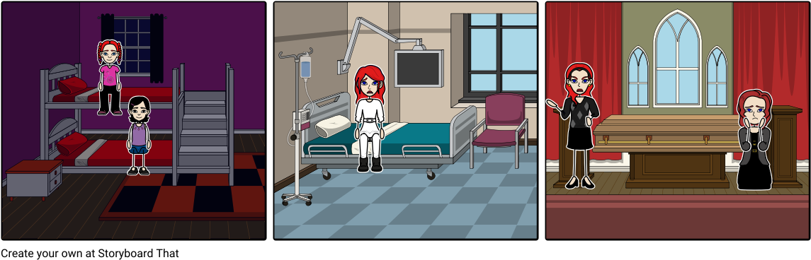The Girl With The Scar - Cartoon (1164x385), Png Download