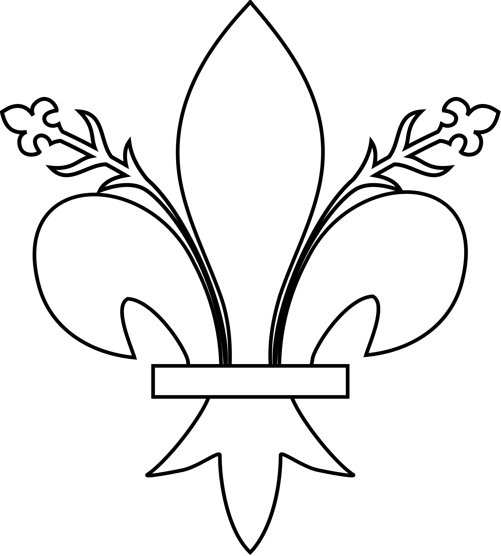 Open - Lys Heraldique (2000x2219), Png Download