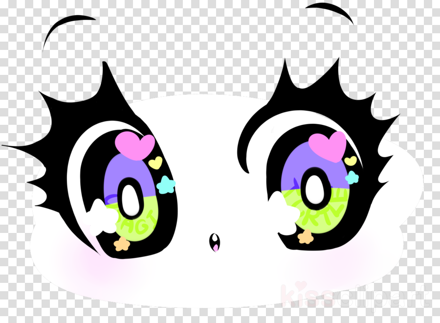 Desu Eyes Png Clipart Kawaii Eye Clip Art - Eye (900x660), Png Download