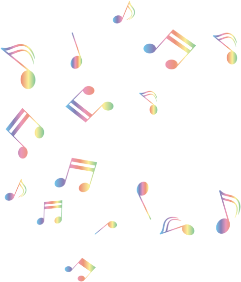 Music Notes Png Clip Art Image - Circle (518x600), Png Download