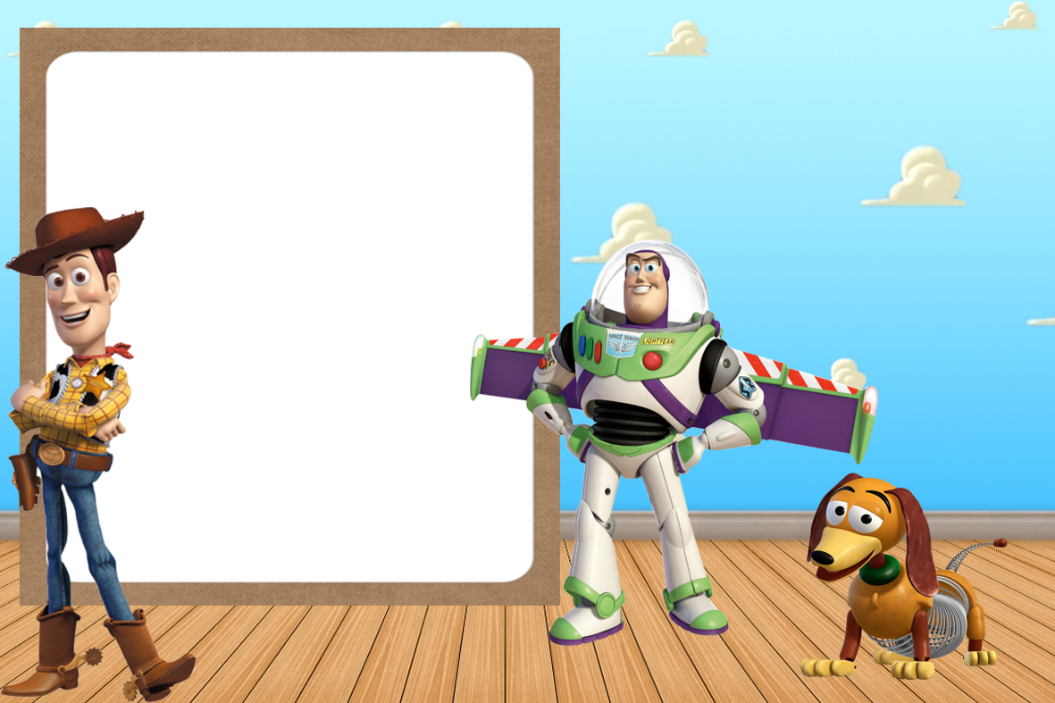Moldura Toy Story Png - Decofun Toy Story 3 Maxi Wall Sticker (1181x787), Png Download