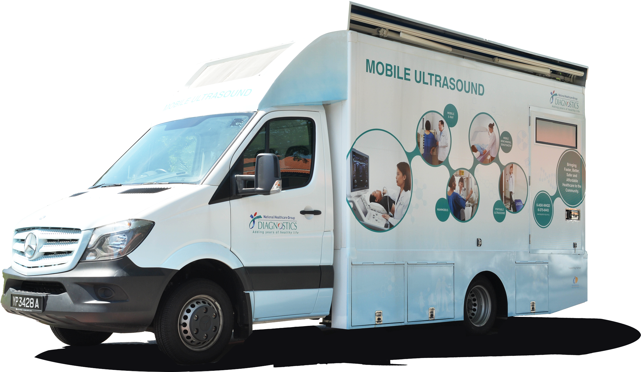 Mobile Us Vehicle - Ultrasound (2147x1260), Png Download