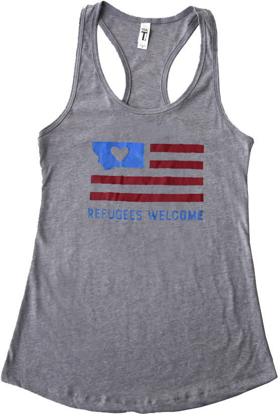 Men's Refugees Welcome Tank (890x837), Png Download