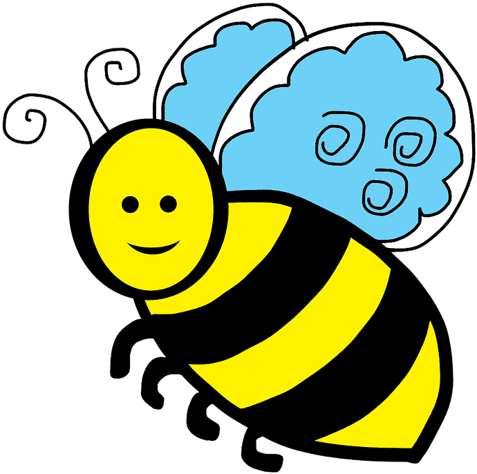 Bee (775x720), Png Download