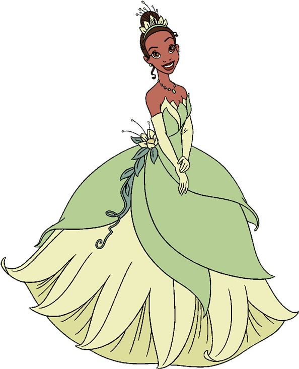 The Princess And The Frog Clip Art Disney Clip Art - Disney Princess Tiana Clipart (600x744), Png Download