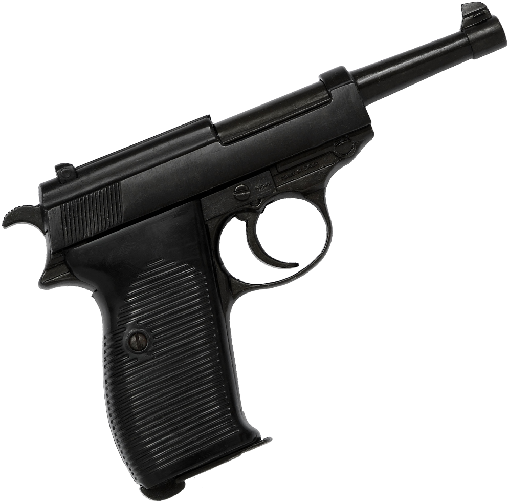 Walther P38 Pistol - Walther P38 Png (1000x1000), Png Download