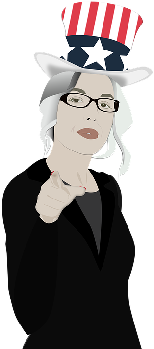 Recruitment, Business Woman, Uncle Sam Hat, I Want - Illustration (556x720), Png Download