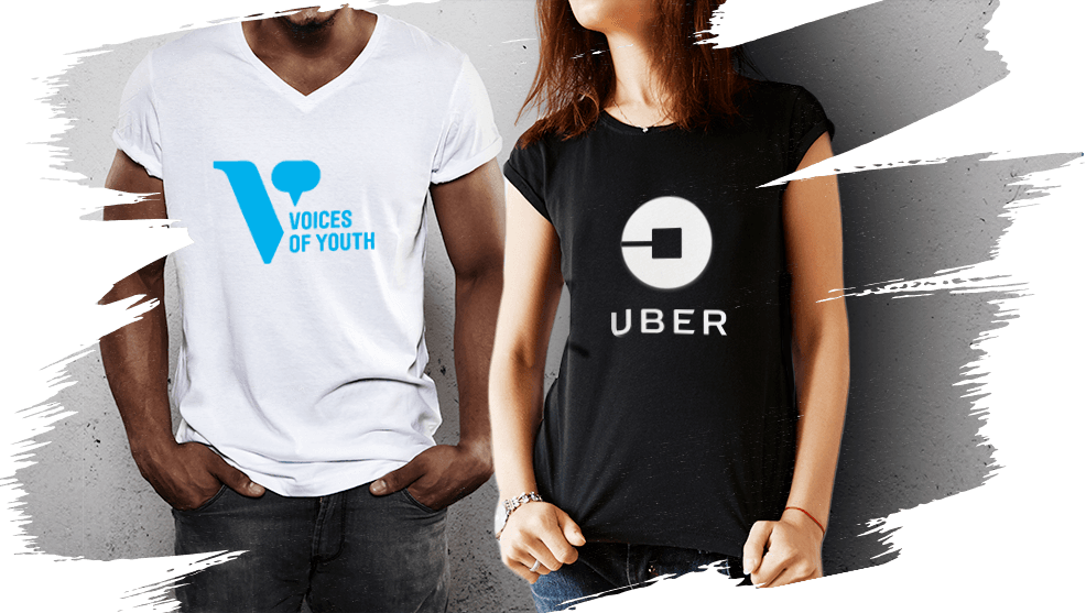 Promotional Shirts Logo Tshirts - Voices Of Youth (986x557), Png Download