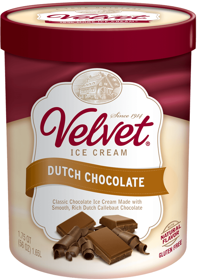 Dutch Chocolate - Velvet Ice Cream (749x1024), Png Download