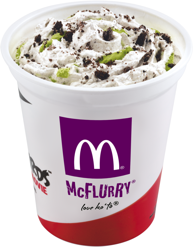 Mcflurry Oreo Png - Matcha Ice Cream Mcdo (800x933), Png Download