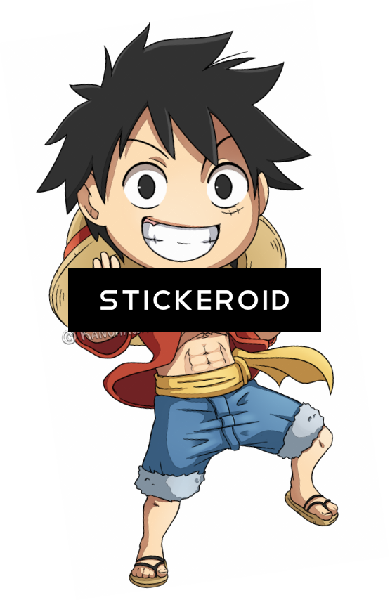 One Piece Logo Manga - Chibi Manga (555x854), Png Download