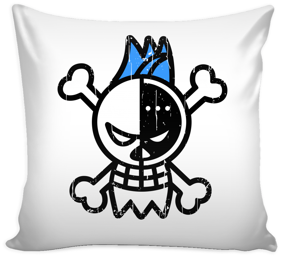 One Piece - Franky Symbol - Pillow Cover - Tl00908pc - Transparent Pillow Cute Png (1024x1024), Png Download
