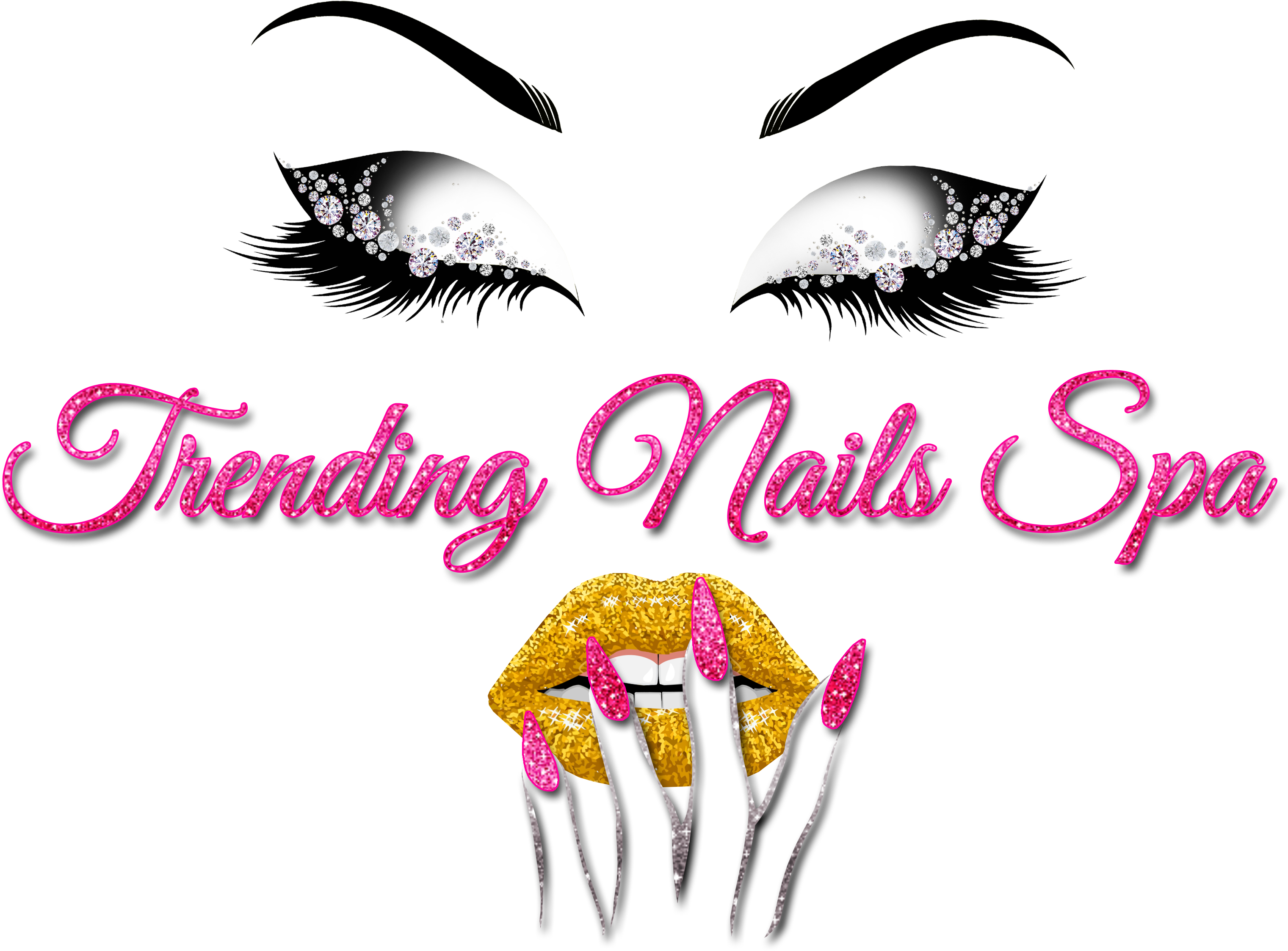 Trending Nails Spa Logo (4526x3185), Png Download